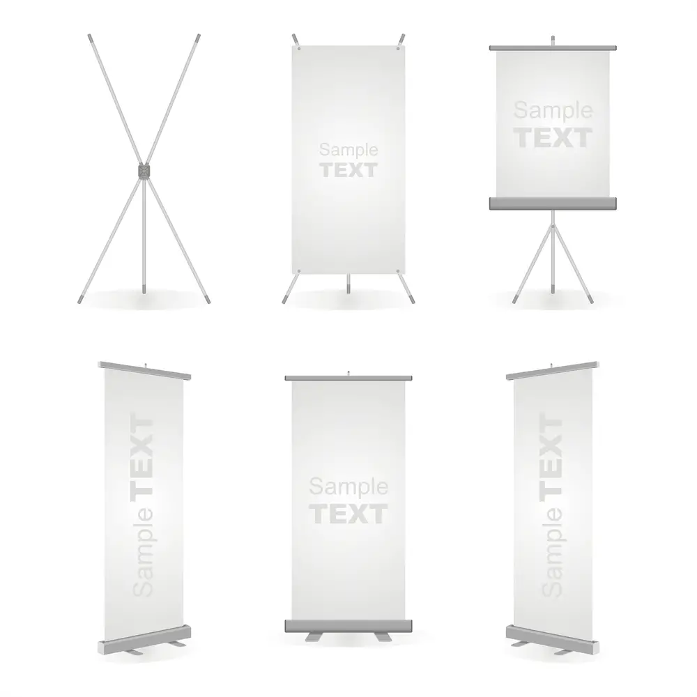 retractable banner dimensions and examples