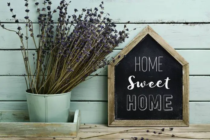 home sweet home sign