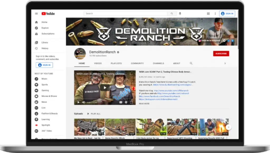 DemolitionRanch - YouTube channel art